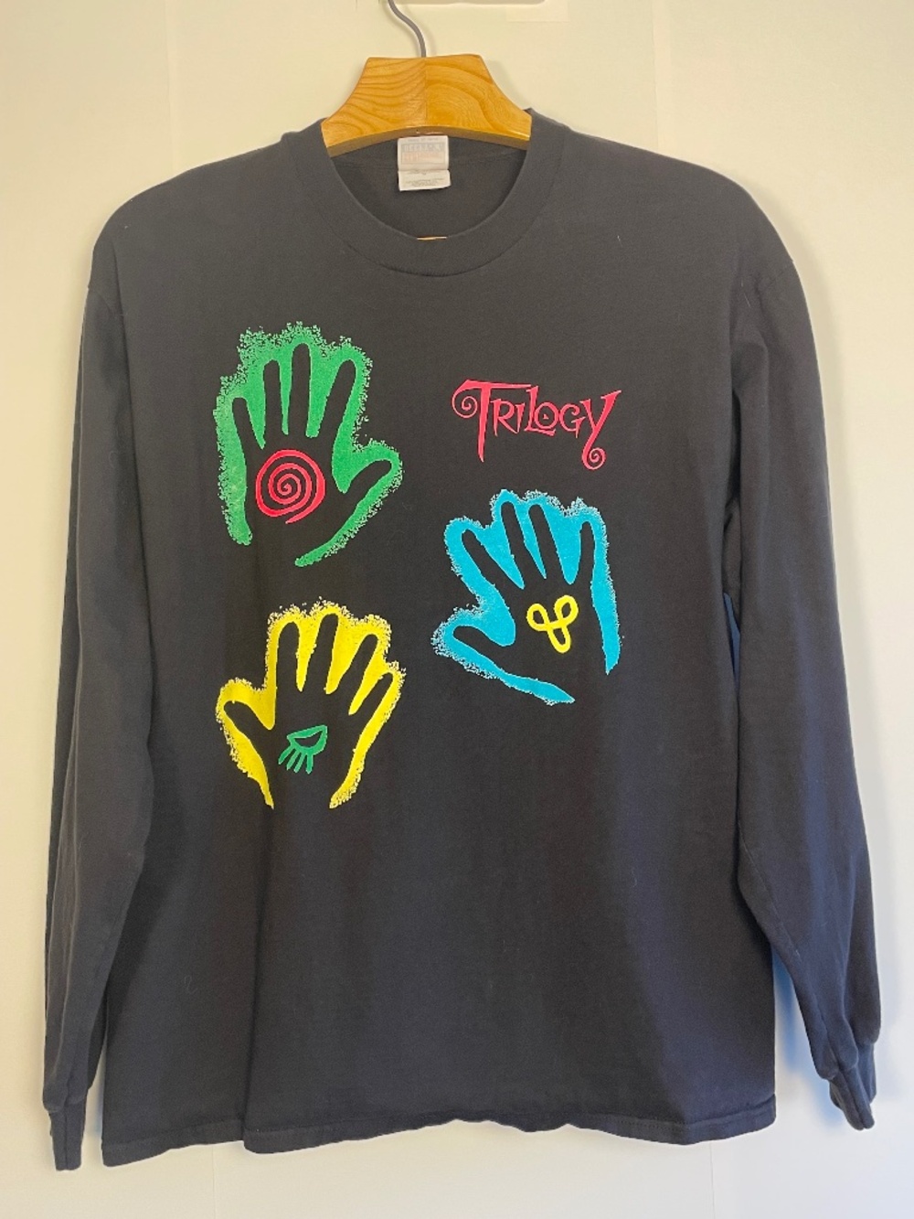 VTG Trilogy Tour Promo Long Sleeve Shirt Size XL Hanes Beefy T Indie Comic 1997